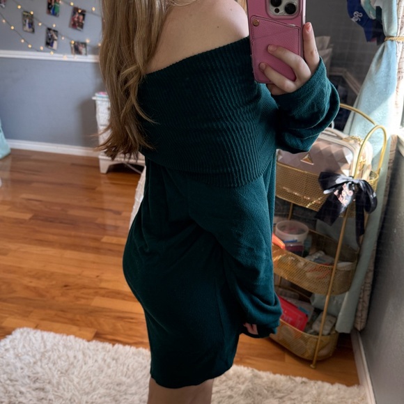 Apt. 9 Evergreen Off the Shoulder Sweater - Picture 6 of 6
